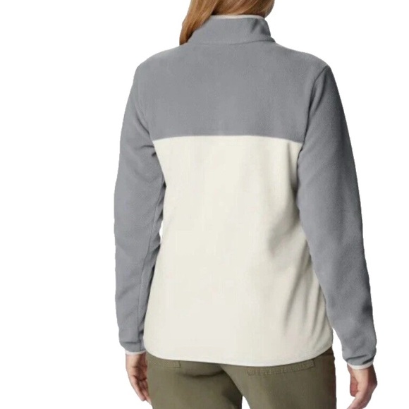 Columbia Women's Benton Springs Half Snap Pullover Chalk City Grey XL - Picture 8 of 15
